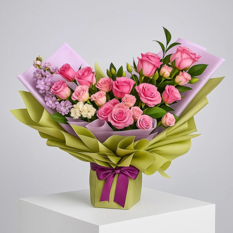 Purpish Flowers Bouquet